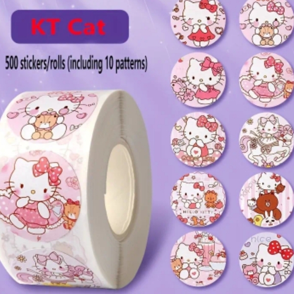 Hello Kitty Sticker Roll (500pcs) - Picture 3 of 3